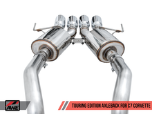 Cargar imagen en el visor de la galería, AWE Tuning 14-19 Chevy Corvette C7 Z06/ZR1 (w/o AFM) Touring Edition Axle-Back Exhaust w/Chrome Tips