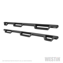 Cargar imagen en el visor de la galería, Westin 99-16 Ford F-250/350/450/550 CC (6.75ft Bed) HDX Drop Whl to Whl Nerf Step Bars - Text Blk