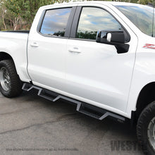 Cargar imagen en el visor de la galería, Westin 2019 Chevrolet Silverado/Sierra 1500 (5.5ft) Drop Wheel to Wheel Nerf Step Bars - Txt Black