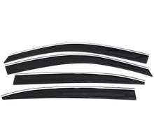 Cargar imagen en el visor de la galería, AVS 07-11 Toyota Camry Ventvisor Low Profile Deflectors 4pc - Smoke w/Chrome Trim