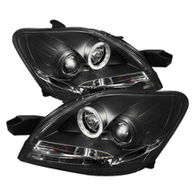 Cargar imagen en el visor de la galería, Spyder Toyota Yaris 07-11 4Dr Projector Headlights LED Halo DRL Blk PRO-YD-TYA074D-DRL-BK