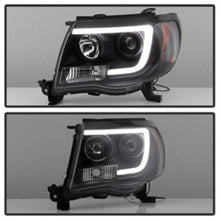 Cargar imagen en el visor de la galería, Spyder Toyota Tacoma 05-11 Projector Headlights - Light Bar DRL - Black PRO-YD-TT05V2-LB-BK