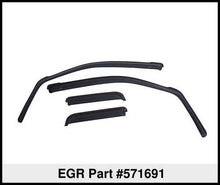 Cargar imagen en el visor de la galería, EGR 2019 Chevy 1500 Crew Cab In-Channel Window Visors - Dark Smoke