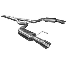 Cargar imagen en el visor de la galería, Kooks 15+ Mustang 5.0L 4V Convertible 3in Cat-Back w/ X-Pipe 4in Slash Cut Polished Tips Exhaust