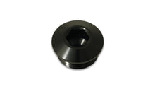 Cargar imagen en el visor de la galería, Vibrant Aluminum -16AN ORB Slimline Port Plug w/O-Ring - Anodized Black