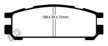 Cargar imagen en el visor de la galería, EBC 93-96 Subaru Impreza 1.8 Redstuff Rear Brake Pads