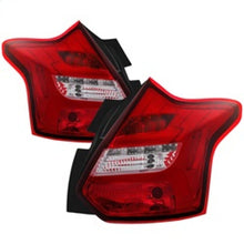 Cargar imagen en el visor de la galería, Spyder 12-14 Ford Focus 5DR LED Tail Lights - Red Clear (ALT-YD-FF12-LED-RC)