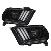 Cargar imagen en el visor de la galería, Spyder 13-14 Ford Mustang (HID Only) Projector Headlights w/Turn Signals - Blk PRO-YD-FM13HID-BK