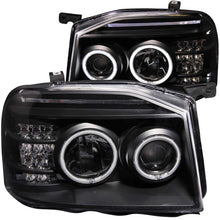 Cargar imagen en el visor de la galería, ANZO 2001-2004 Nissan Frontier Projector Headlights w/ Halo Black (CCFL)