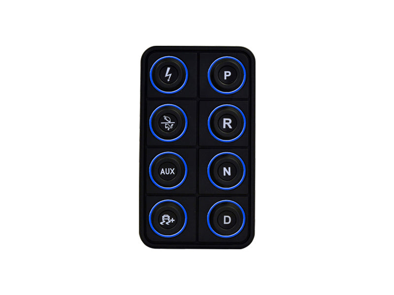 AEM EV 8 Button Keypad CAN Based Programmable Backlighting