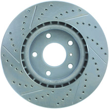 Cargar imagen en el visor de la galería, StopTech Select Sport Nissan Slotted and Drilled Left Front Rotor