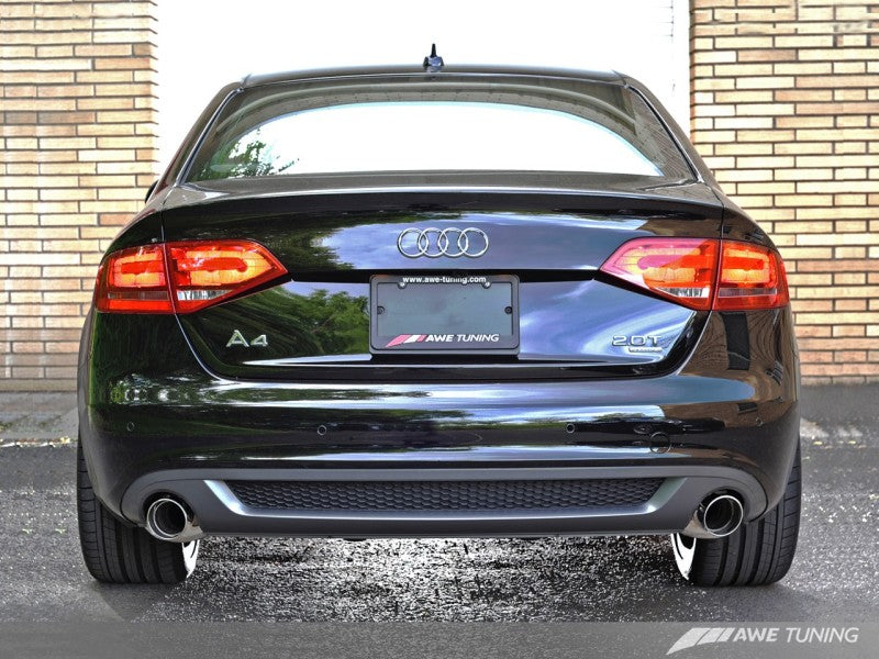 AWE Tuning Audi B8 A4 Touring Edition Exhaust - Dual Outlet Diamond Black Tips