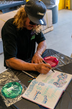 Cargar imagen en el visor de la galería, Rigid Industries x SHREDDY 360-Series 4in Lights w/Wt Bcklght (2) + 6 Covers (2 Pink/2 Teal/2 Blk)