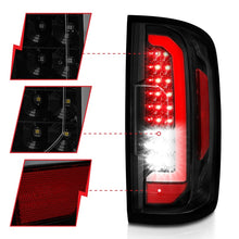 Cargar imagen en el visor de la galería, ANZO 15-21 GMC Canyon LED Taillights w/ Light Bar Black Housing Smoke Lens