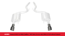 Corsa 2015-2025 Ford Mustang GT 3.0in Inlet / 4.5in Outlet Polished Tip Kit (For Corsa Exhaust Only)