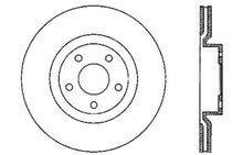 Cargar imagen en el visor de la galería, StopTech Power Slot 05-07 Cadillac XLR / 06-09 Chevy Corvette Front Left Drilled &amp; Slotted Rotors