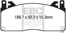 Cargar imagen en el visor de la galería, EBC 15-17 Ford Mustang Shelby GT350/GT350R Yellowstuff Front Brake Pads