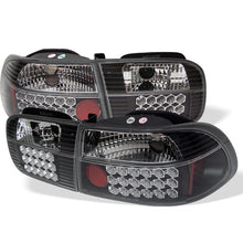 Cargar imagen en el visor de la galería, Spyder Honda Civic 92-95 3DR LED Tail Lights Black ALT-YD-HC92-3D-LED-BK