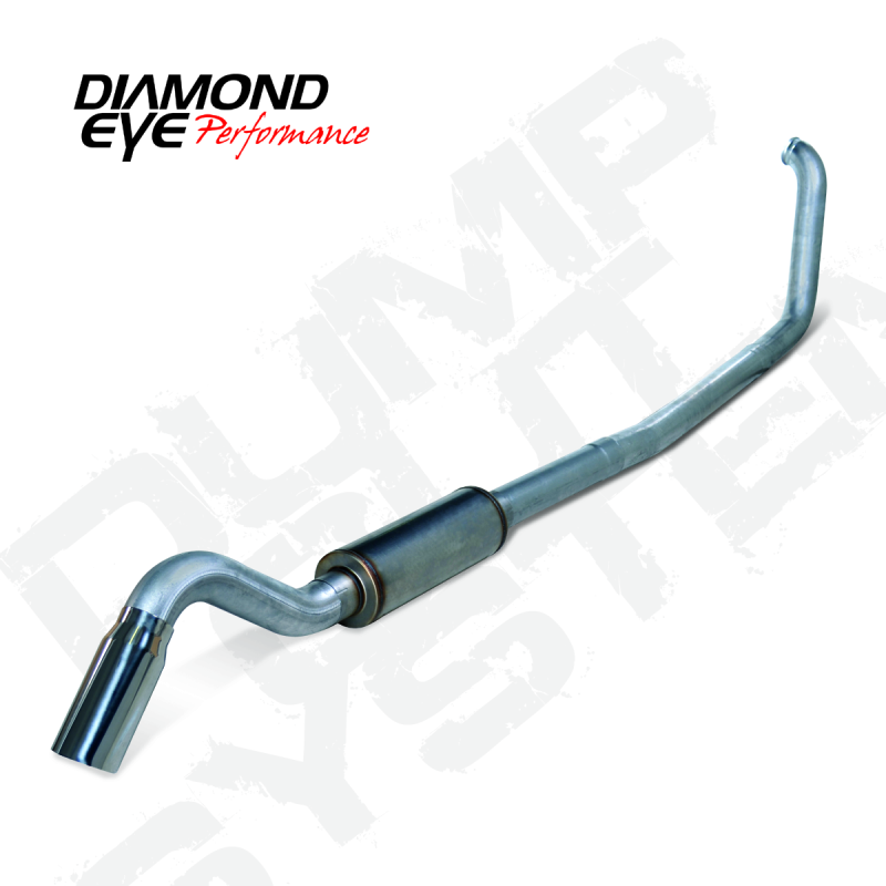 Diamond Eye KIT 4in TB SGL SS: TURN DOWN 00-03 FORD 7.3L F250/F350