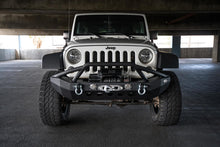 Cargar imagen en el visor de la galería, DV8 Offroad 07-18 Jeep Wrangler JK/JL FS-8 Mid Length Steel Front Bumper w/ LED Lights