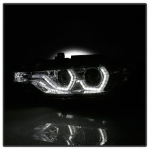 Cargar imagen en el visor de la galería, Spyder 12-14 BMW F30 3 Series 4DR Projector Headlights - LED DRL - Smoke (PRO-YD-BMWF3012-DRL-SM)