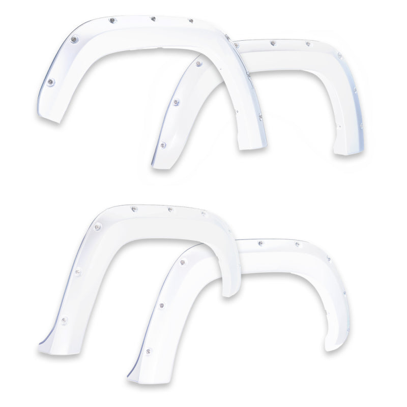 EGR 14+ Chev Silverado 6-8ft Bed Bolt-On Look Color Match Fender Flares - Set - Summit White