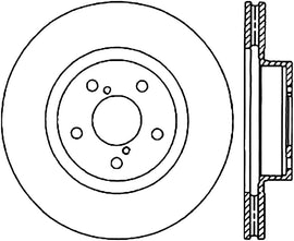StopTech 05-10 Subaru Impreza WRX/STi Slotted & Drilled Right Front Rotor