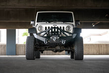 Load image into Gallery viewer, DV8 Offroad 07-18 Jeep Wrangler JK/JL FS-12 Mid Length Steel Front Bumper w/ Fog Lights