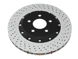 DBA 15-18 BMW M3 (w/Iron Rotors) Front 5000 Series Cross Drilled Rotor w/Silver Hat