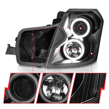 Cargar imagen en el visor de la galería, ANZO 2003-2007 Cadillac Cts Projector Headlights w/ Halo Black (CCFL)