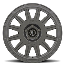 Cargar imagen en el visor de la galería, ICON Ricochet 17x8 5x100 38mm Offset 6in BS Satin Black Wheel