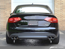 Cargar imagen en el visor de la galería, AWE Tuning Audi B8 A4 Touring Edition Exhaust - Quad Tip Polished Silver Tips - Does Not Fit Cabrio