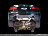 AWE Tuning BMW F3X 335i/435i Touring Edition Axle-Back Exhaust - Diamond Black Tips (102mm)