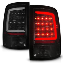 Cargar imagen en el visor de la galería, ANZO 09-18 Dodge Ram 1500 Full LED Tailights w/ Sequential Black Housing/Smoke Lens