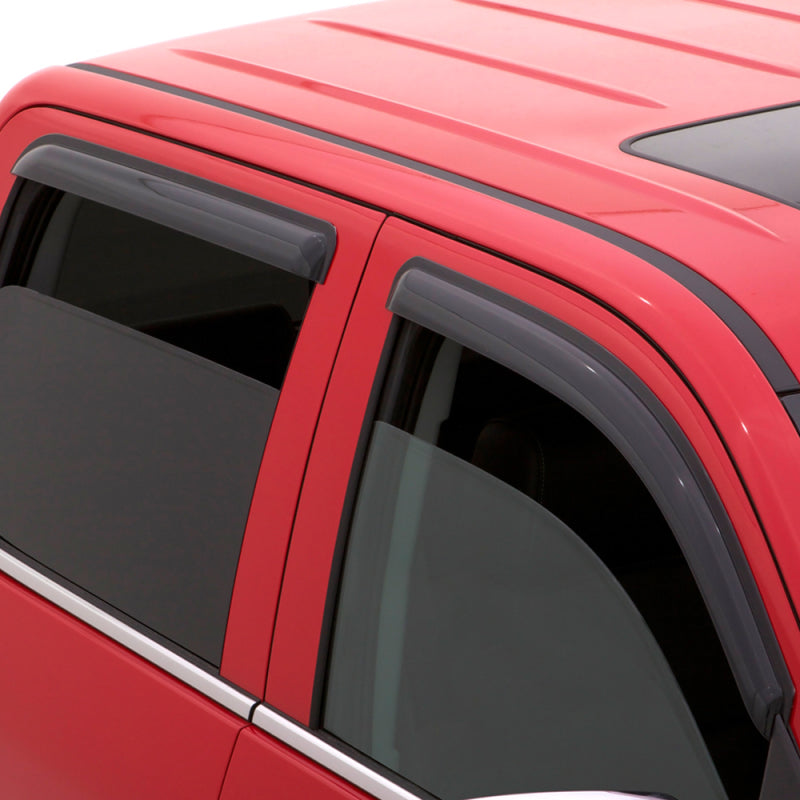 AVS 04-14 Ford F-150 Supercab Ventvisor Outside Mount Window Deflectors 4pc - Smoke