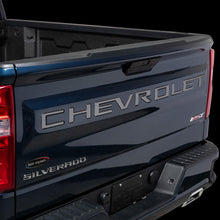 Cargar imagen en el visor de la galería, Putco 2020 Chevy Silv 2500/3500 Blk Platinum Tailgate Letters - CHEVROLET - Stamped Version