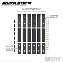 Cargar imagen en el visor de la galería, Westin Grate Steps Running Boards 68 in - Textured Black