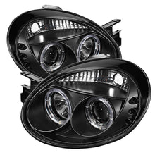 Cargar imagen en el visor de la galería, Spyder Dodge Neon 03-05 Projector Headlights LED Halo LED Black High H1 Low H1 PRO-YD-DN03-HL-BK