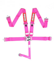 Cargar imagen en el visor de la galería, RaceQuip Pink L &amp; L 5pt Seat Belt