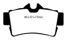Cargar imagen en el visor de la galería, EBC 94-98 Ford Mustang 3.8 Yellowstuff Rear Brake Pads