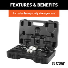 Cargar imagen en el visor de la galería, Curt OEM Puck System 2-5/16in Gooseneck Ball &amp; Safety Chain Anchor Kit