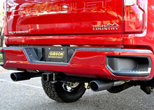 Cargar imagen en el visor de la galería, Gibson 20-21 Chevy Silverado 6.6L 2.5in Cat-Back Dual Split Exhaust System Stainless - Black Elite
