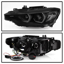 Cargar imagen en el visor de la galería, Spyder 12-14 BMW F30 3 Series 4DR Projector Headlights - LED DRL - Blk Smoke PRO-YD-BMWF3012-DRL-BSM