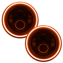 Cargar imagen en el visor de la galería, Oracle 7in High Powered LED Headlights - Black Bezel - Amber SEE WARRANTY