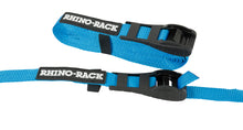 Cargar imagen en el visor de la galería, Rhino-Rack Rapid Tie Down Straps w/Buckle Protector - 5.5m/18ft - Pair - Blue