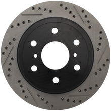 Cargar imagen en el visor de la galería, StopTech 07-10 GMC Sierra (w/ Rear Drum) / 07-09 GMC Yukon Rear Left Slotted &amp; Drilled Rotor