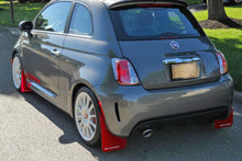 Cargar imagen en el visor de la galería, Rally Armor 12-18 Fiat 500 Red Mud Flap w/White Logo