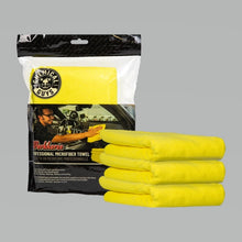 Cargar imagen en el visor de la galería, Chemical Guys Workhorse Professional Microfiber Towel - 16in x 16in - Yellow - 3 Pack