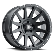 Cargar imagen en el visor de la galería, ICON Compression 20x10 6x5.5 -19mm Offset 4.75inBS Satin Black Wheel