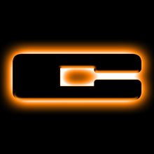 Cargar imagen en el visor de la galería, ORACLE Lighting Universal Illuminated LED Letter Badges - Matte Blk Surface Finish - C